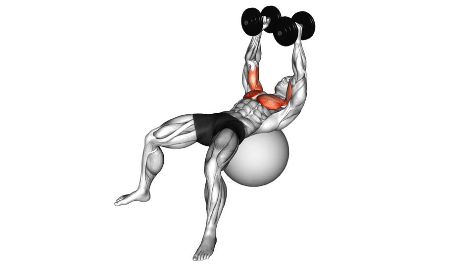 Fly Reps Dumbbell Fly on Exercise Ball - ManiacMuscle