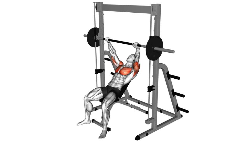Smith Machine Incline Bench Press - ManiacMuscle