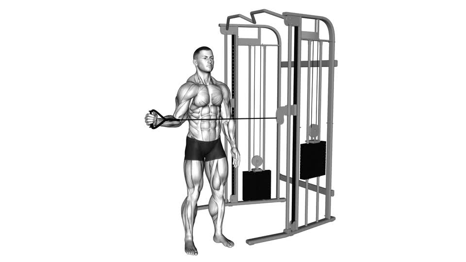 Cable Standing Shoulder External Rotation - ManiacMuscle