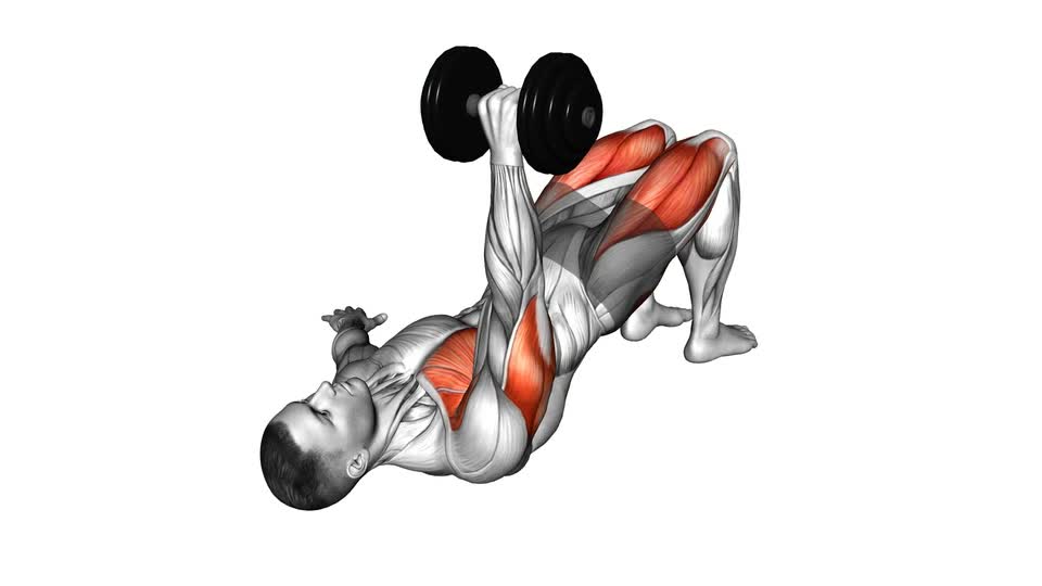 Dumbbell Glute Bridge Single-Arm Chest Press - ManiacMuscle