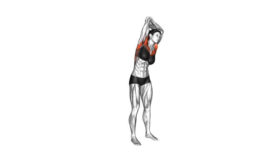 Standing Reach-Up Back Rotation Stretch - ManiacMuscle