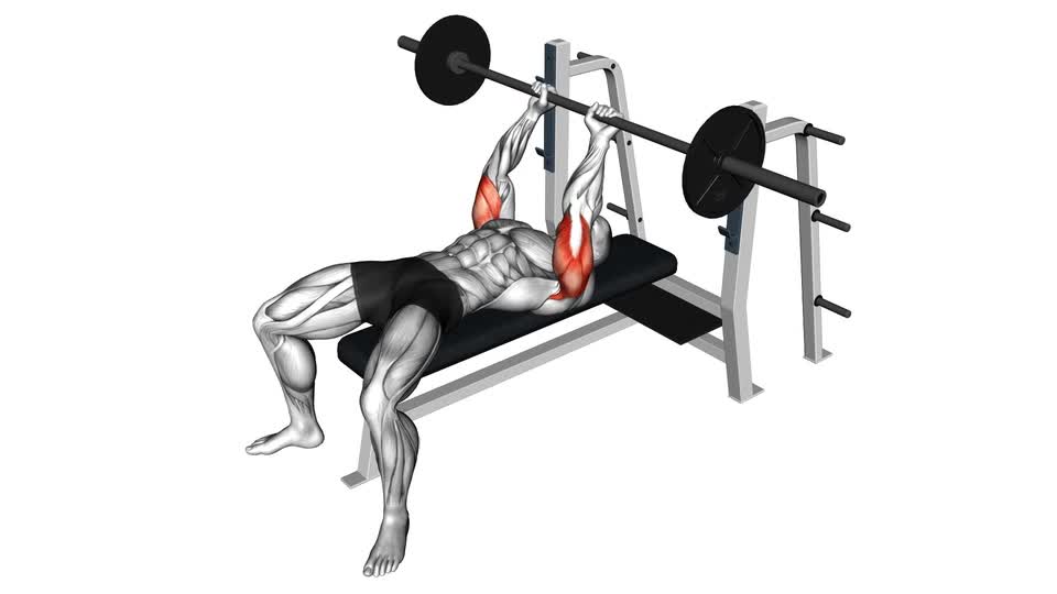 Barbell Lying Triceps Extension - ManiacMuscle