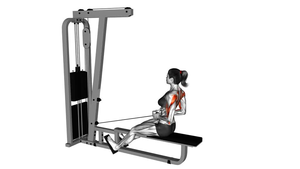 Cable Low Seated Row (V-Bar) - ManiacMuscle