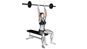Read more about the article Barbell Seated Overhead Triceps Extension