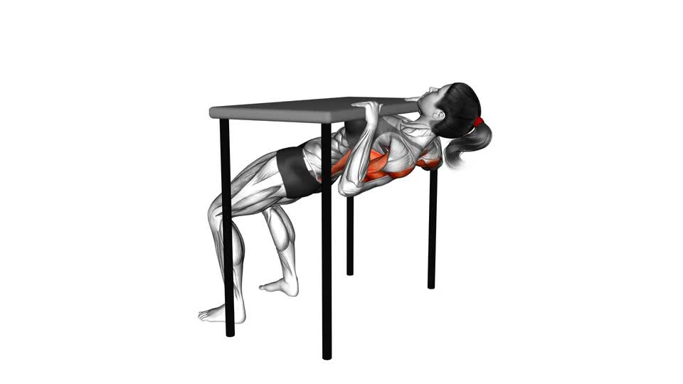 Correct Form Inverted Rows Inverted Row Under Table - ManiacMuscle