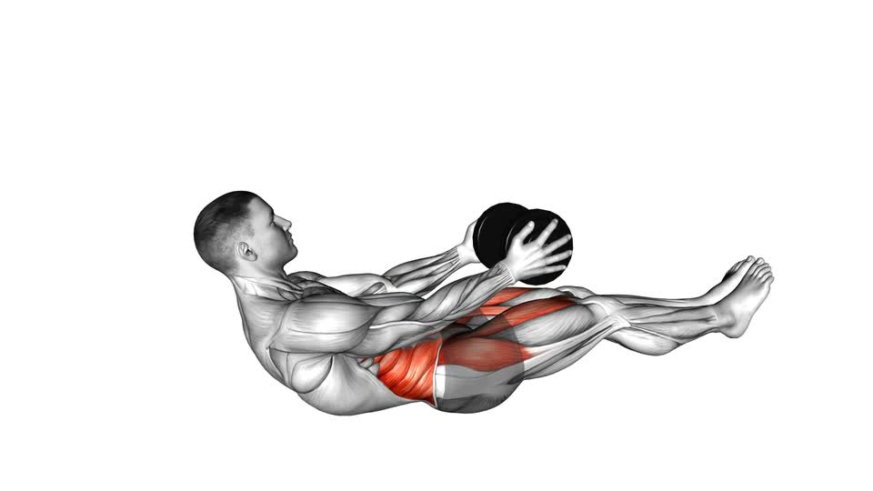 Mp Crunch Dumbbell Crunch Hold with Legs Off - ManiacMuscle