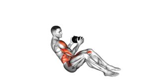 Read more about the article Dumbbell Military Press Russian Twist with Legs Floor Off