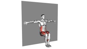 Read more about the article Wall Sit Toe Touch
